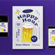 Happy Hour Flyer Set