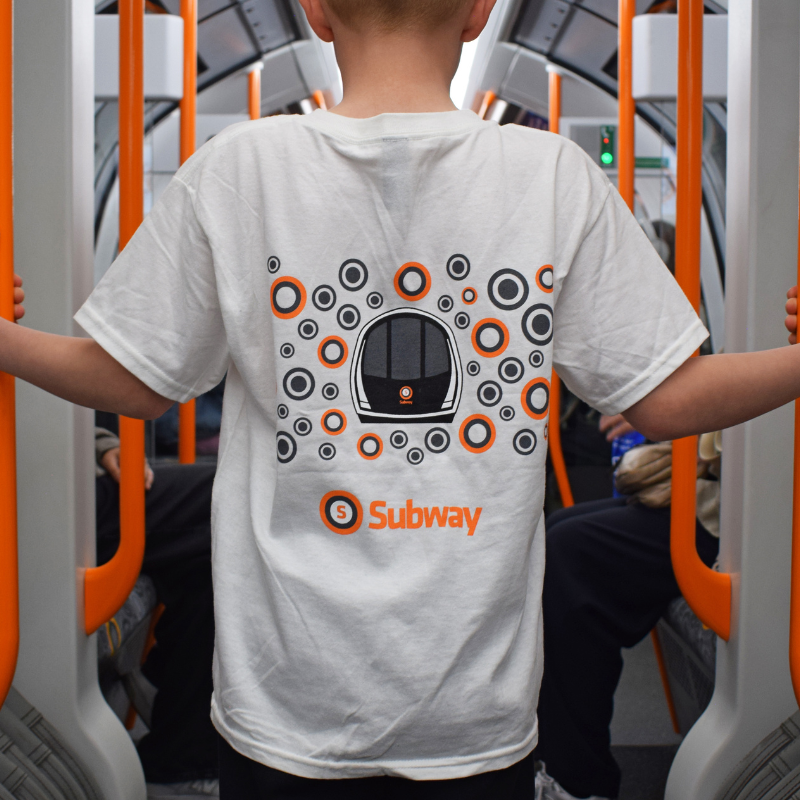 Glasgow Subway Mini Train Driver Kids T-Shirt