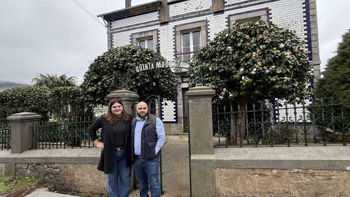 Sofía y Frank, con Quinta Modesta al fondo