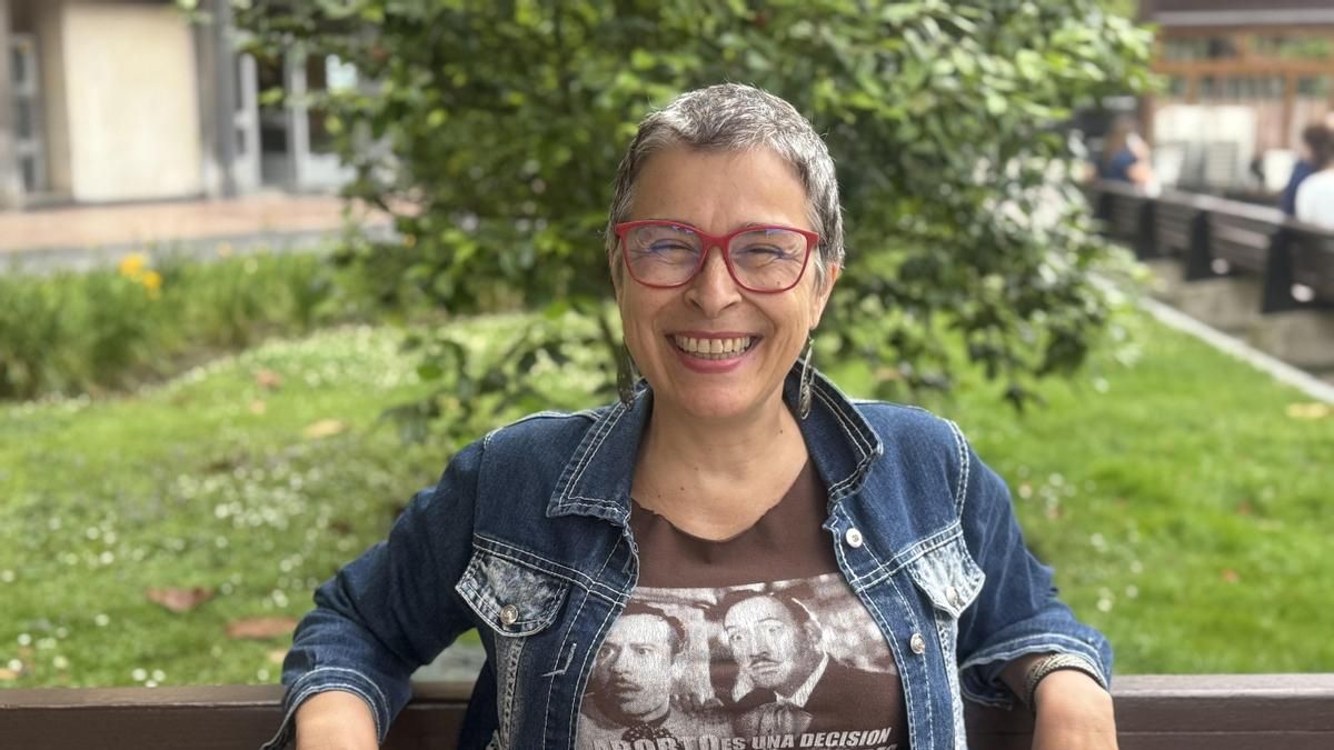 Katia Oceransky en una entrevista con elDiario.es en Oviedo