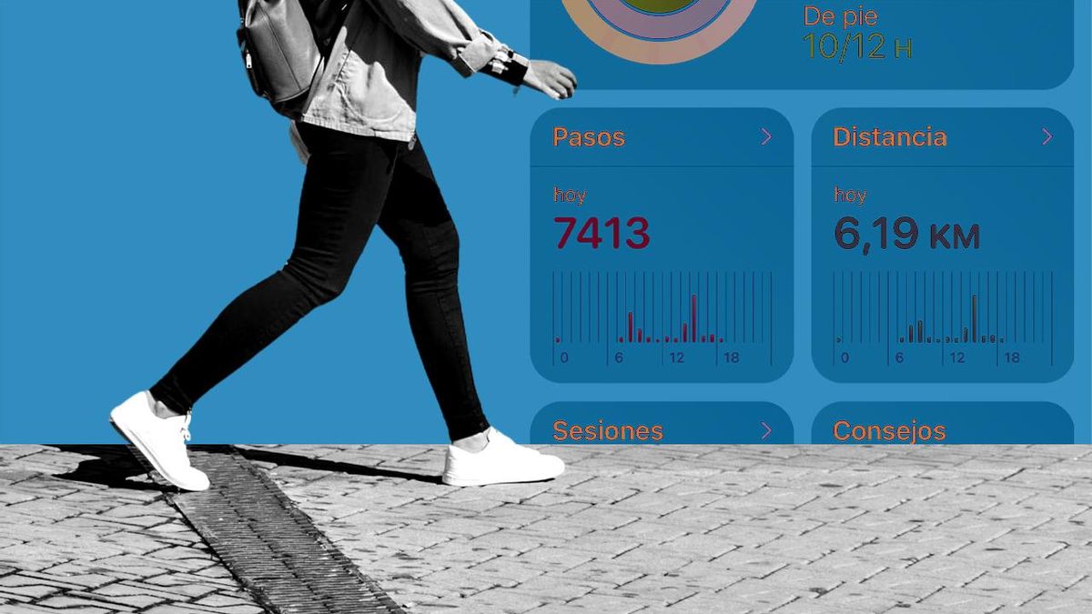 Los efectos beneficiosos de caminar empiezan a notarse a los 7.000 pasos.