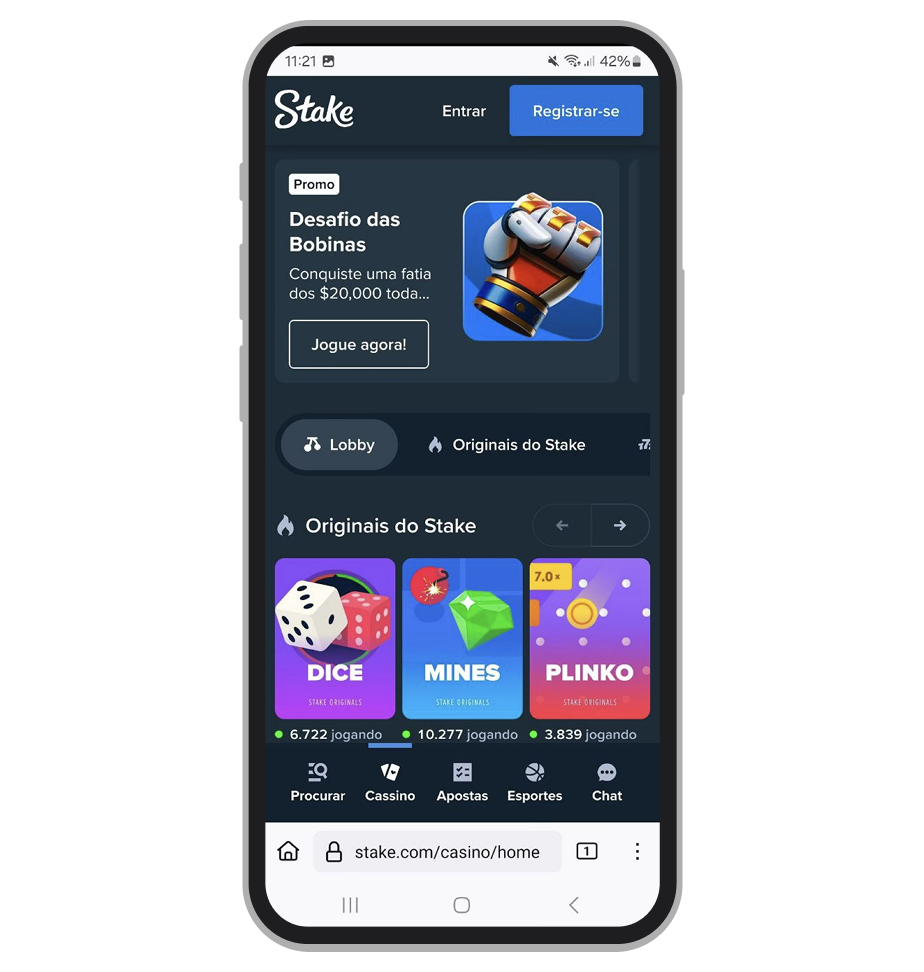 A plataforma de cassino online Stake