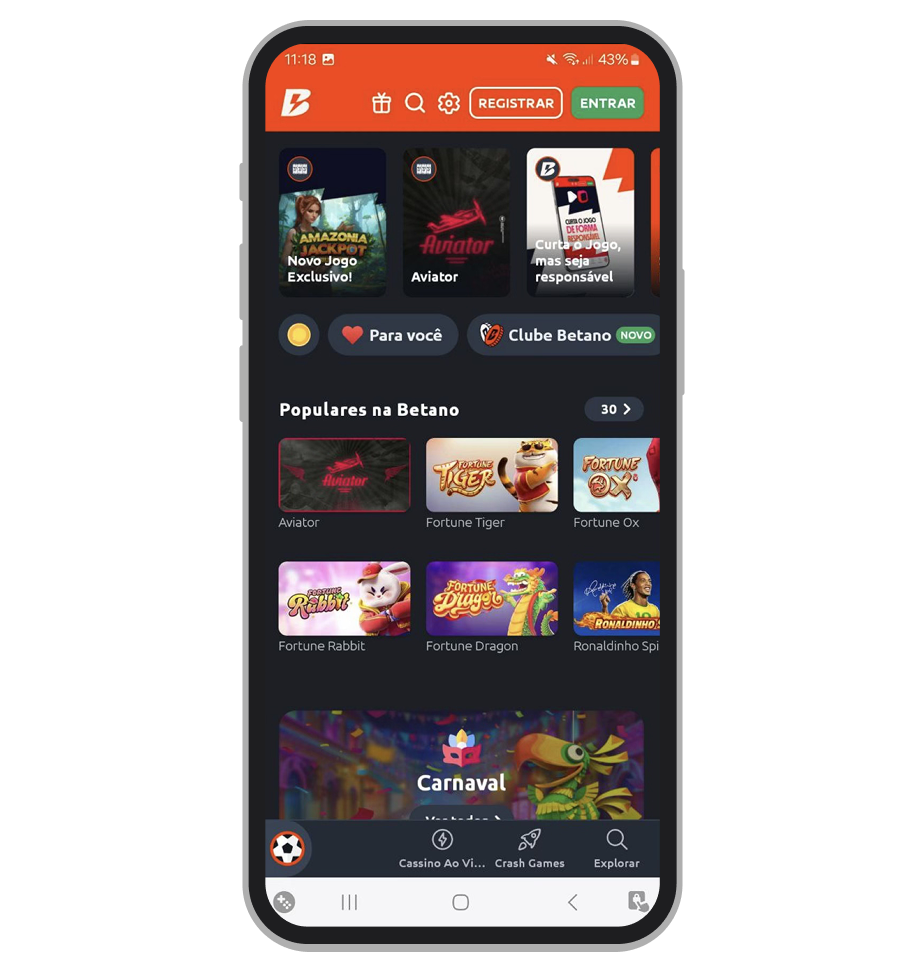 Aplicativo mobile é um dos grandes destaques da Betano