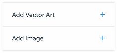 "Opciones para añadir una imagen o arte