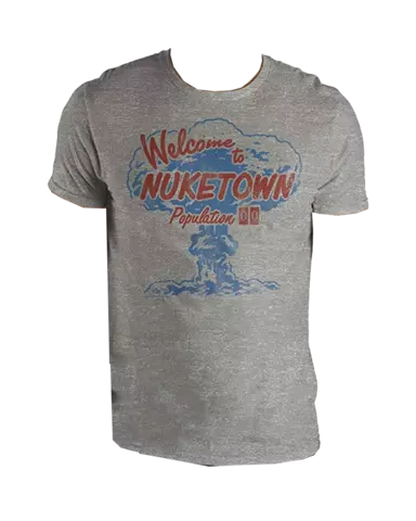 Camiseta Gris Bienvenido a Nuketown Call of Duty Black Ops 2 Talla XL
