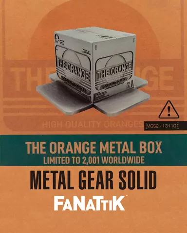 Réplica Metálica Caja Metal Gear Solid Fanattik Edición Limitada