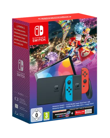 Nintendo Switch OLED + Mario Kart 8 Deluxe + 3 meses online