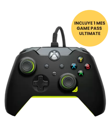 Mando con Cable Electric Black Negro/Verde Lima Licenciado