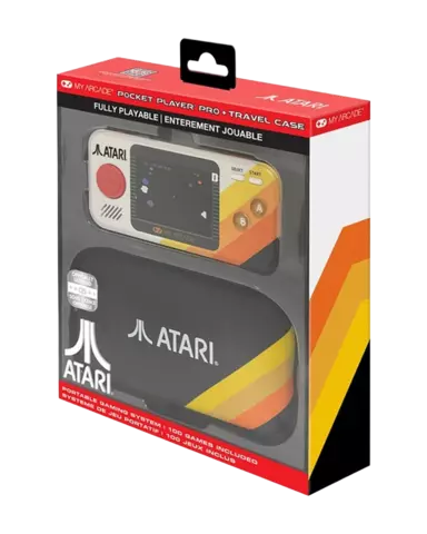 Consola portátil Pocket Player Pro + Funda Atari My Arcade