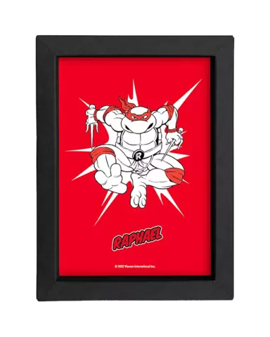 Cuadro Raphael TMNTFrame Kraft Edición POP 15x20cm