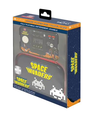 Consola portátil Pocket Player Pro + funda Space Invaders My arcade