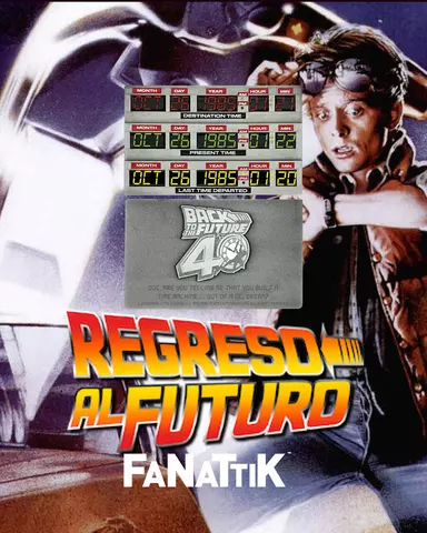 Réplica Lingote Time Circuits Regreso al Futuro 40 Aniversario Edición Limitada Fanattik