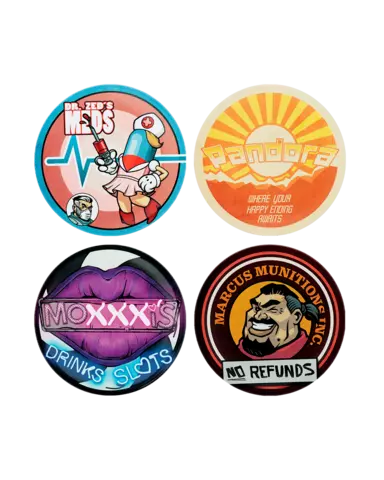 Set de 4 Posavasos Metálicos Borderlands Fanattik