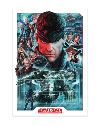 Póster A3 Metal Gear Solid Wall Art Fanattik Edición Limitada