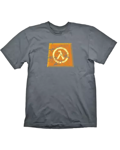 Camiseta Gris Halflife Lambda Logo T-L
