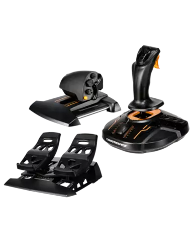 Joystick Thrustmaster T.16000M FCS + Acelerador + Pedales