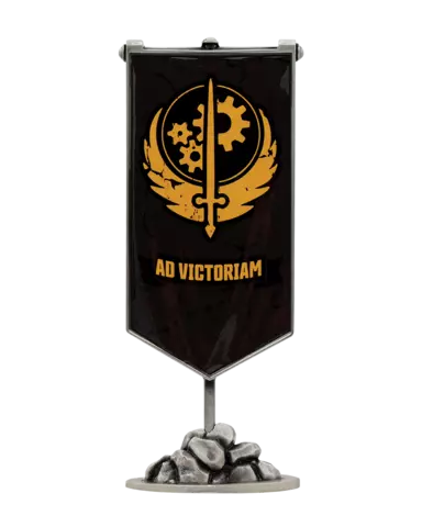 Estandarte Metálico Brotherhood of Steel Fallout Fanattik Edición Limitada