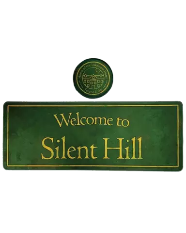 Silent Hill XL Desk Pad and Coaster Set