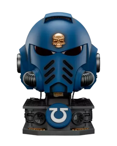 Réplica Casco con Stand MkX Warhammer 40.000 Ultramarines 1/1 JoyToy
