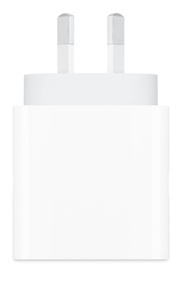 20-watt Power Adapter, side exterior, white colour