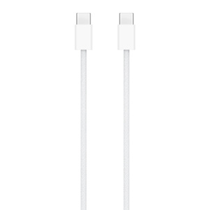 Bílý USB‑C nabíjecí kabel s konektory USB‑C na obou koncích