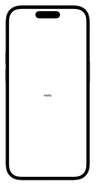 Empty Preview with only "Hello"