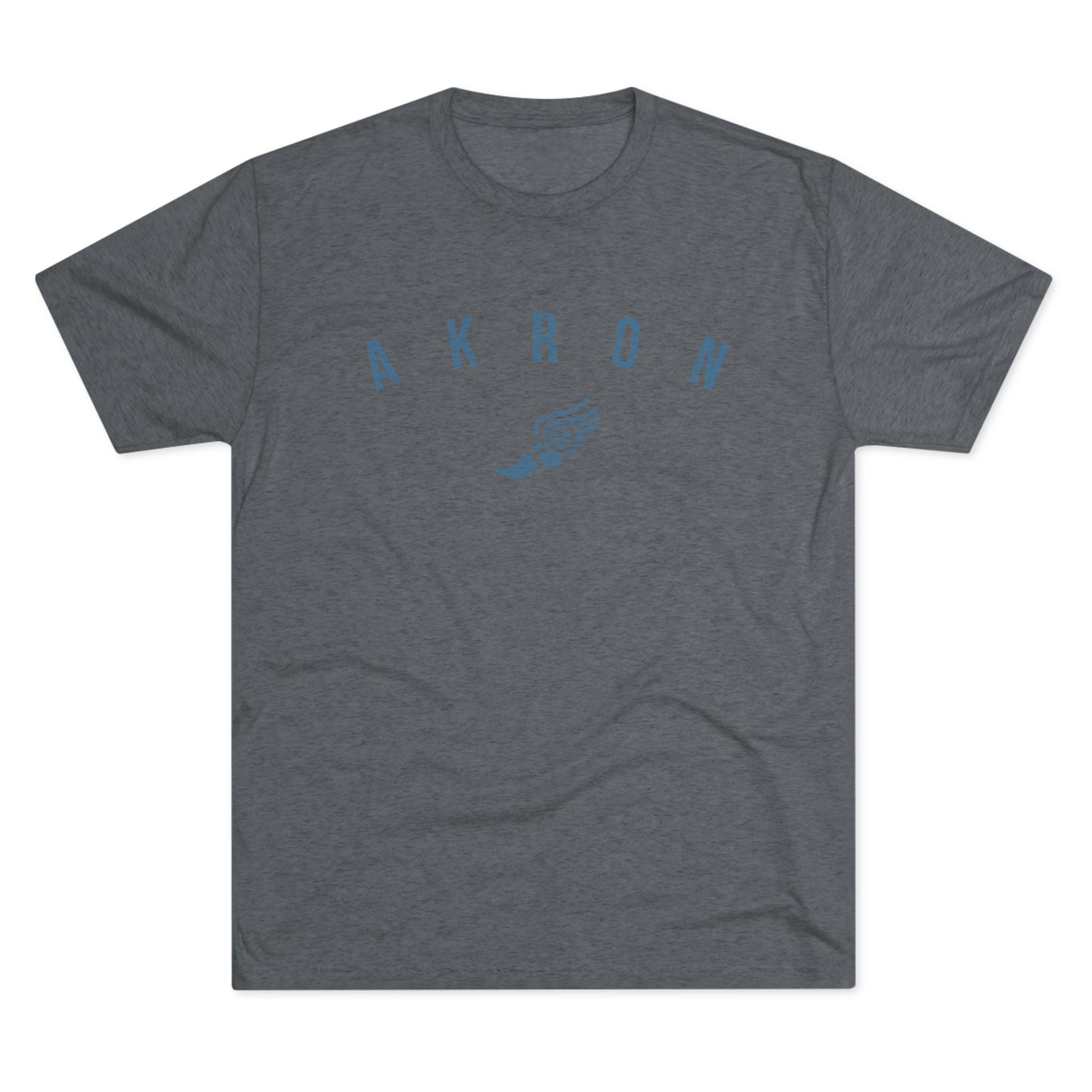 Akron Winged Foot Tee — Retro Running Crew Shirt