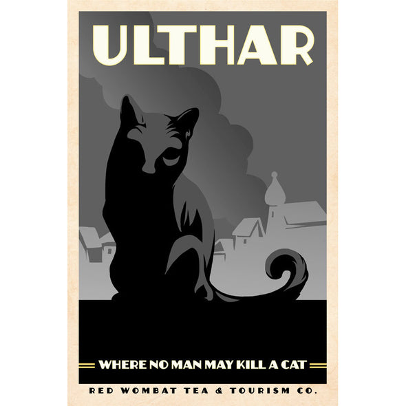 Ulthar Print 12x18" Art Red Wombat