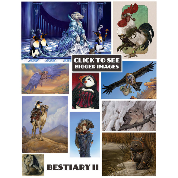 Bestiary Prints 2 Art Red Wombat