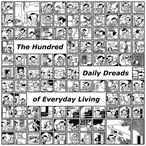 The Hundred Daily Dreads Print Art Cat & Girl