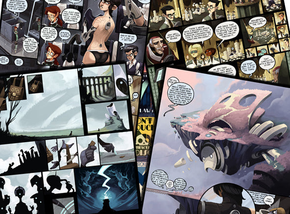 Dark Science Comic Prints Art Dresden Codak