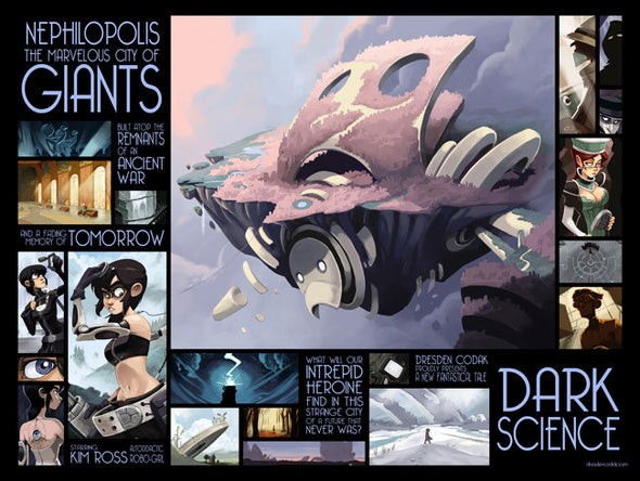 Dark Science Print Art Dresden Codak