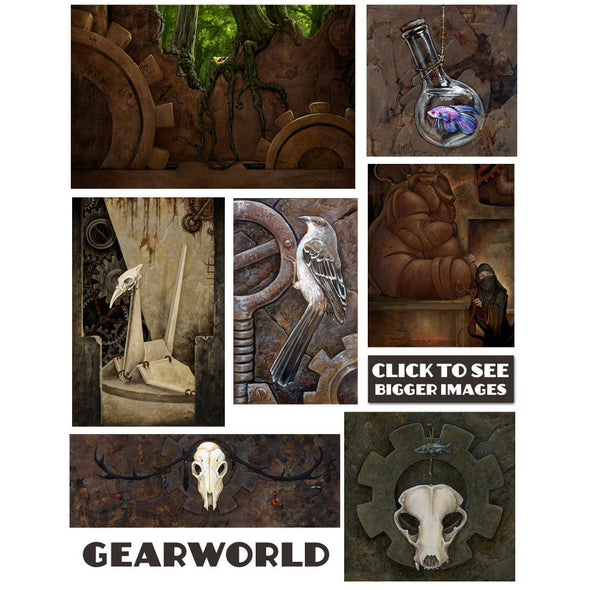Gearworld Prints Art Red Wombat