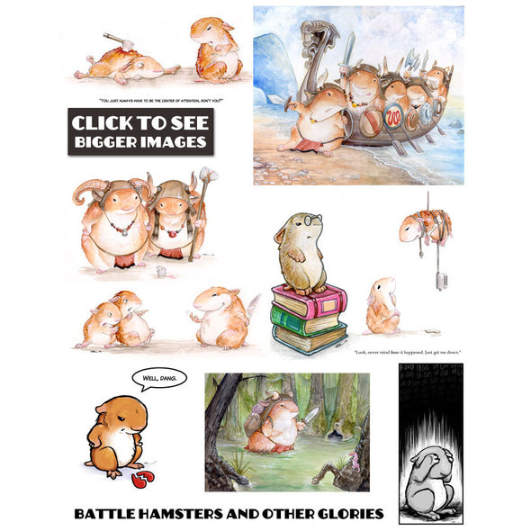 Hamster Art Prints Art Red Wombat
