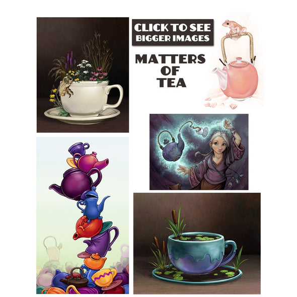 Matters of Tea Prints Art Red Wombat