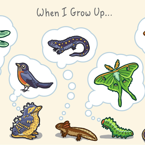 When I Grow Up Print Art Bird and Moon