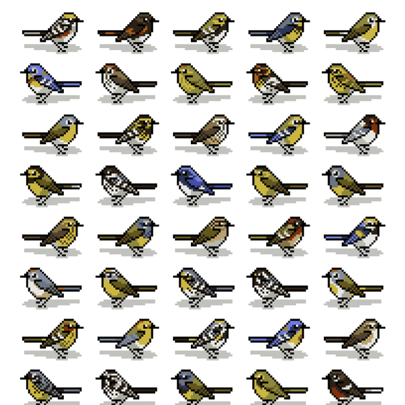 Birding Is My Favorite Video Game Print Art Bird and Moon