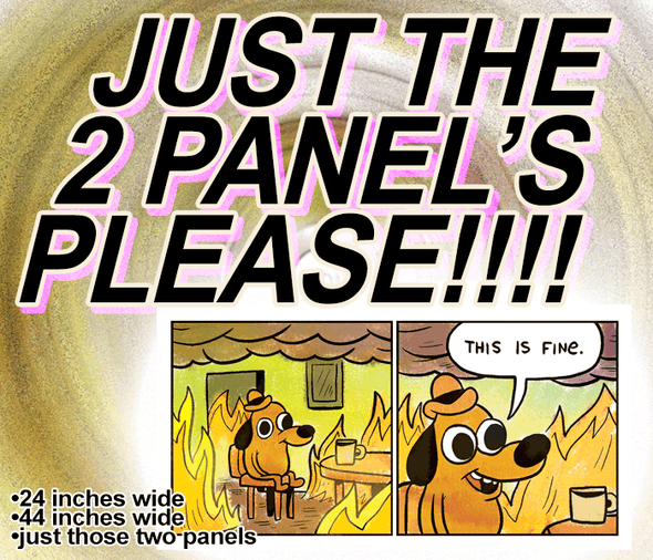This is Fine (First Two Panels) Print Art KC Green