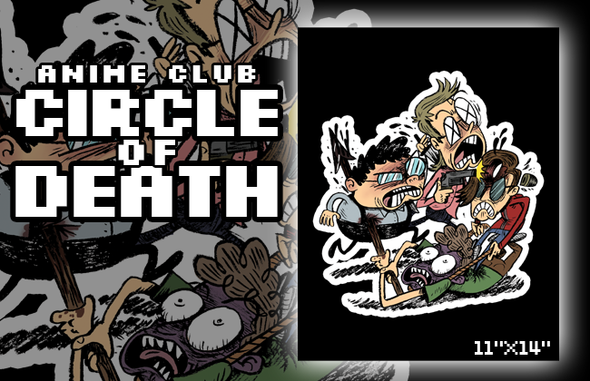 Anime Club Circle of Death Print Art KC Green