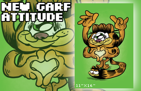 New Garf Attitude Print Art KC Green