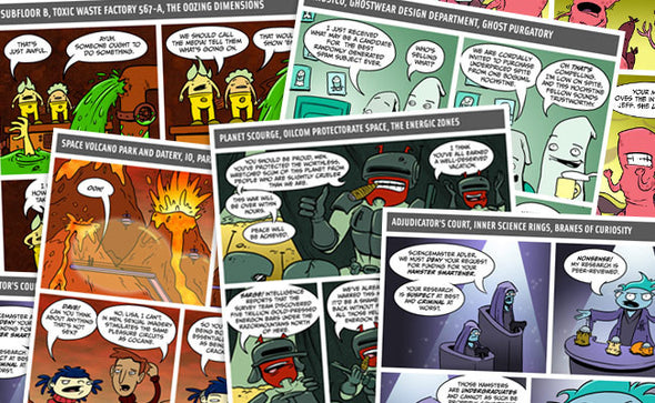 Scenes From a Multiverse Comic Prints Art Jon Rosenberg