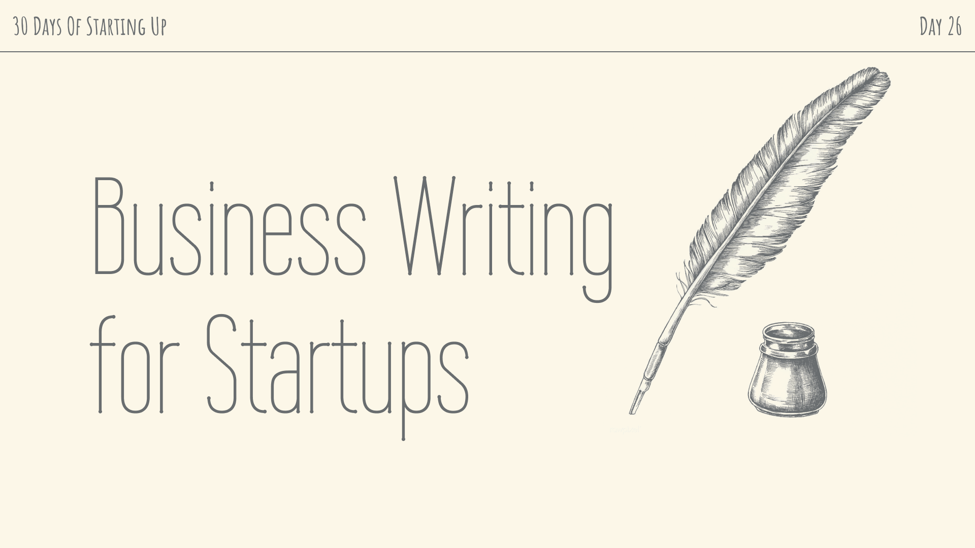 Business Writing for Startups
