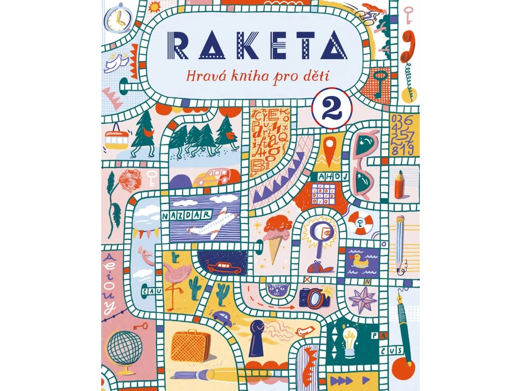 RAKETA - Hravá kniha pro děti 2 - LABYRINT & RAKETA