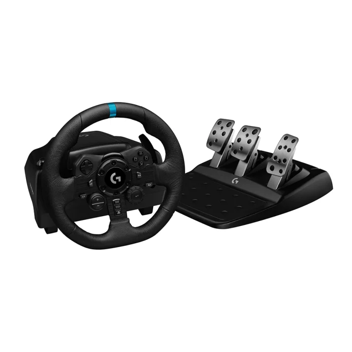Logitech G923 Trueforce Sim Racing Wheel Геймърски волан с педали за PC, PlayStation 4 и PlayStation 5 | GamingGear.bg
