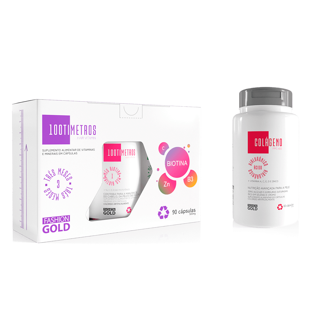 Kit 100Timetros 90 Capsulas + PPC-600 Col�geno 60 capsulas - Loja Ybera Paris