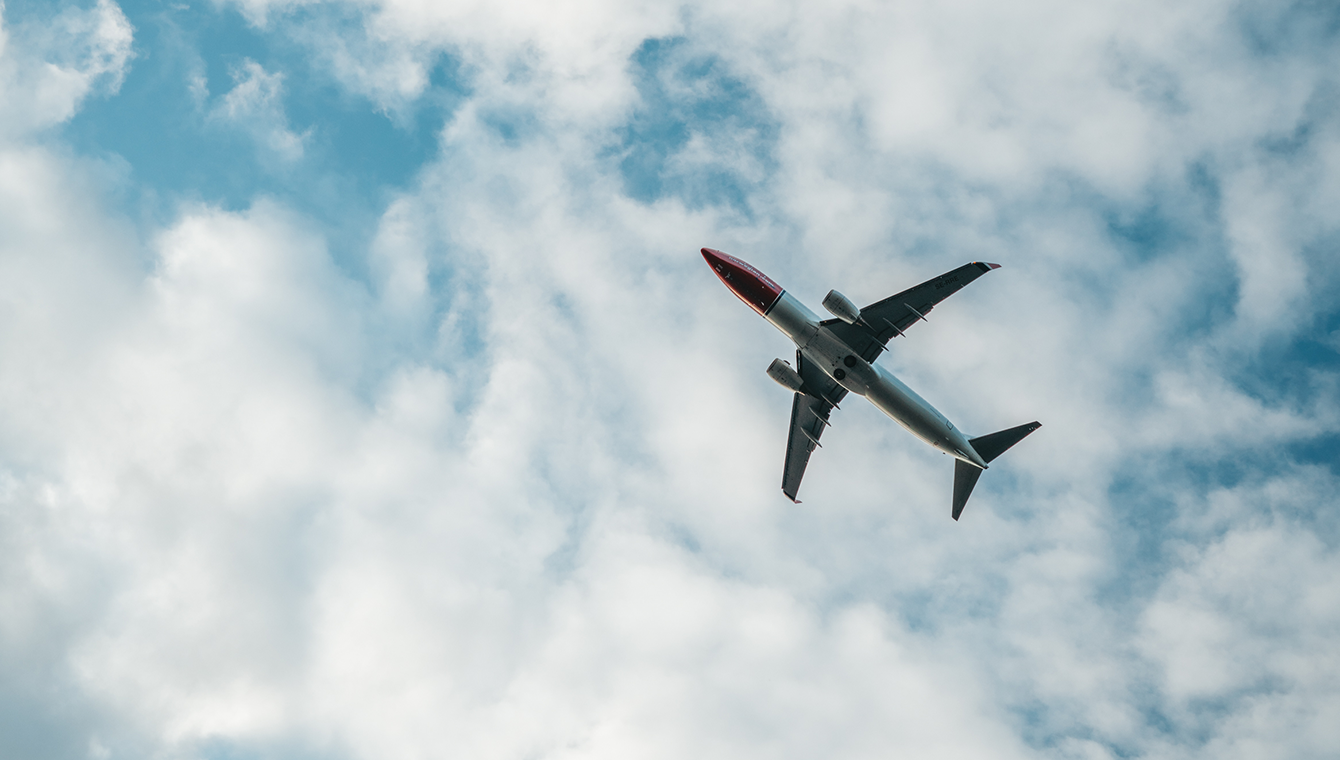 Fly sett fra bakken Fly sett fra bakken