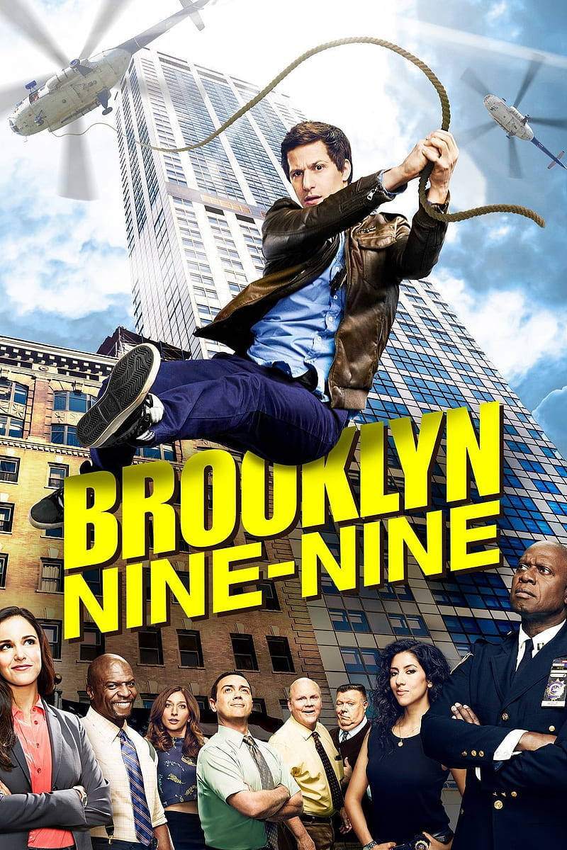 High Definition Brooklyn 99 Serie Poster Achtergrond Op Iphone Achtergrond
