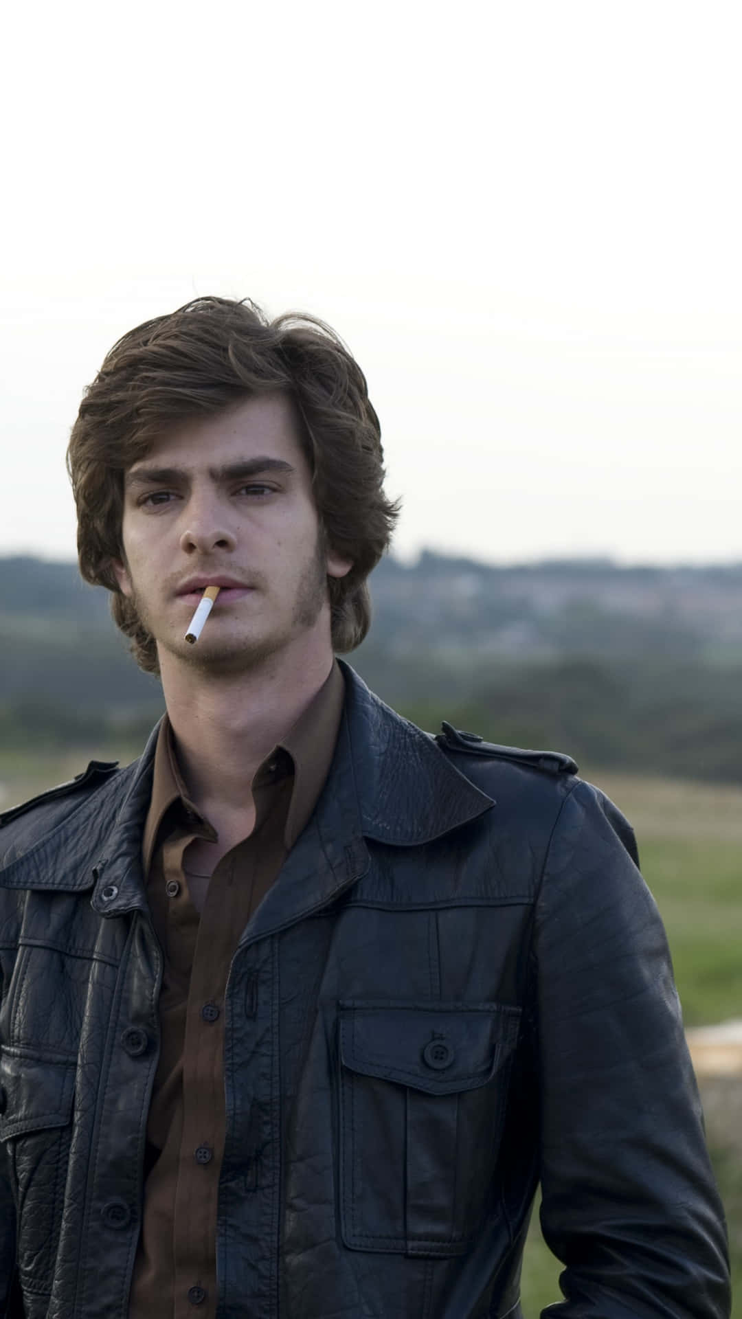 Unhombre Con Una Chaqueta De Cuero