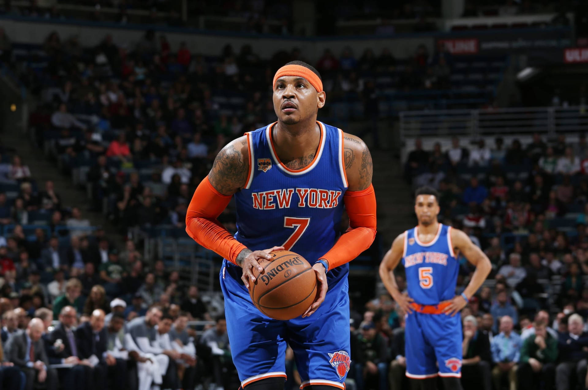Jagföreslår En Tapet Med Carmelo Anthony Från New York Knicks I Din Dator Eller Mobiltelefon.