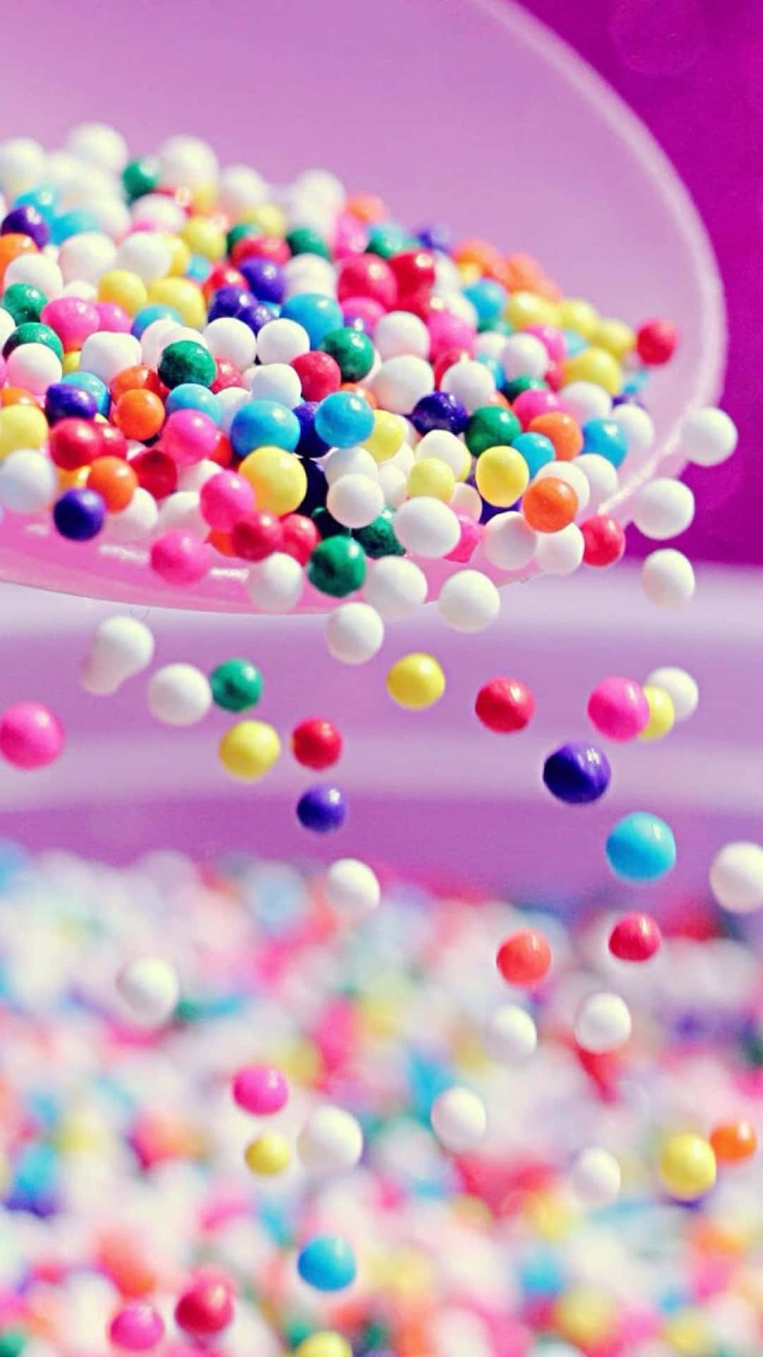 Colorful iPhone Tiny Candy Beads Wallpaper